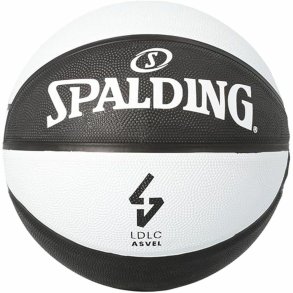 Basketball Spalding Asvel Sz7 Hvid Sort (Strrelse 7)
