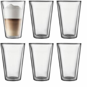 Glass�t Bodum 400 ml Gennemsigtig Borosilikatglas Glat 6 Dele (6 enheder)