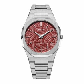 Herreur D1 Milano ULTRA THIN BARN RED Sort Slvfarvet ( 40 mm)