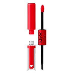 lipgloss NYX Shine Loud rebel in red