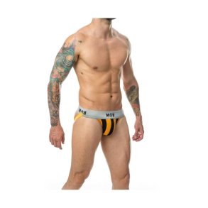 G-streng Mob Eroticwear Sort Orange L