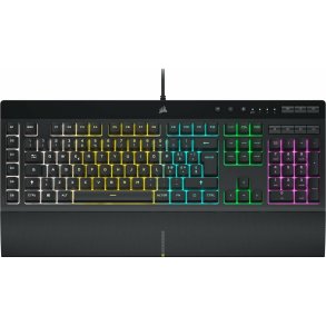 Gaming-tastatur Corsair K55 RGB PRO Sort Spansk qwerty