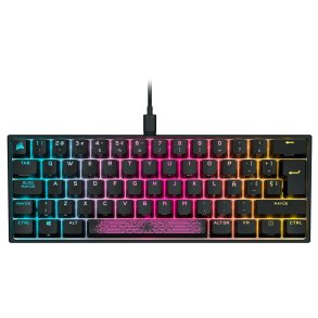 Gaming-tastatur Corsair K65 Sort Spansk qwerty
