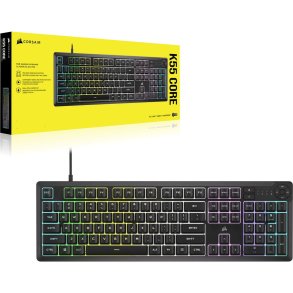 Tastatur Corsair K55 CORE CH-9226C65-PT Sort Azerty Fransk
