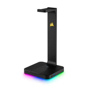 Hovedtelefonstativ Corsair ST100 RGB Premium USBx2 Sort USB Jack 3.5 mm USB-A