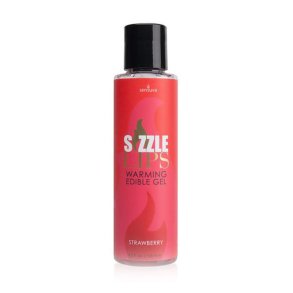 Sizzle Lips Jordbr Spiselig Gele 125 ml Sensuva 7303 125 ml