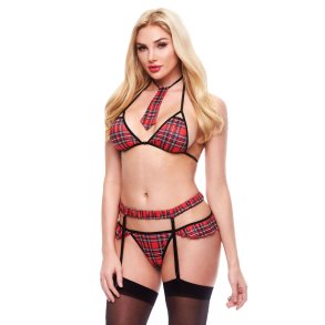 Erotisk Kostume Teachers Pet School Girl R�d M/L