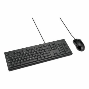 Tastatur og mus Kensington KM100 Sort Spansk QWERTY