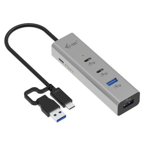 USB Hub i-Tec CAHUBMETAL2A2CPD Slvfarvet
