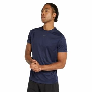 Kort�rmet T-shirt til M�nd Reebok Id Train Ss Tech Marinebl�