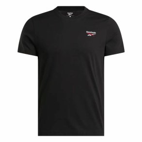 Kortrmet T-shirt til Mnd Reebok Identity Smal Sort