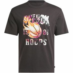 Kortrmet T-shirt til Mnd Reebok Gs Basketball On Fir Sort
