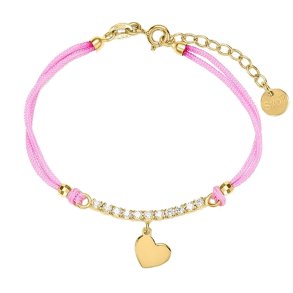Armbnd til kvinder Stroili 1697616 Pink Gylden