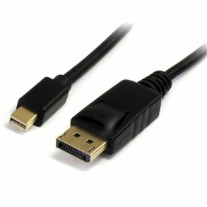 MiniDisplayPort til Displayport kabel Startech MDP2DPMM1M           1 m 4K Ultra HD Sort