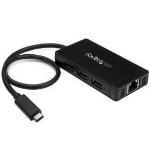 USB Hub Startech HB30C3A1GE Sort 2100 W