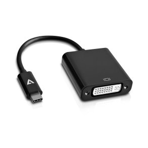 USB-C til DVI-adapter V7 V7UCDVI-BLK-1N