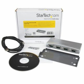 USB til RS232-adapter Startech ICUSB2324 Slvfarvet