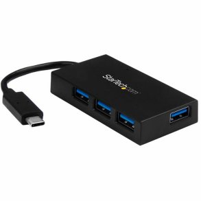 USB Hub Startech HB30C4AFS Hvid Sort