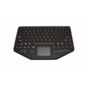 Tastatur Gamber Johnson 7300-0113 Sort Spansk qwerty