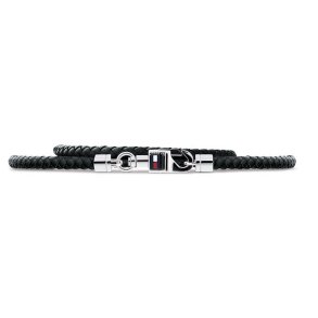 Armbnd til mnd Tommy Hilfiger 2701063 Sterling slv 925 Sort