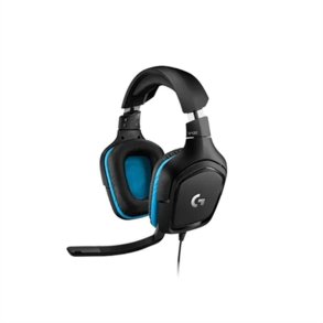 Hovedtelefoner med mikrofon Logitech g432 Bl� Sort