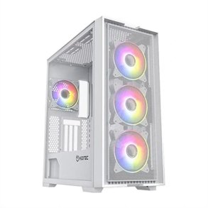 ATX Semi-trn kasse Hiditec E-ATX H2 AIR ARGB Hvid