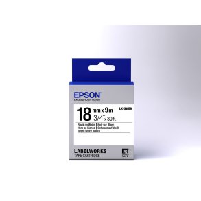 Printer labels Epson C53S655006 Sort Sort/Hvid