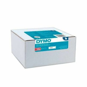 Lamineret tape til mrkningsmaskiner Dymo Value Pack Hvid Sort/Hvid