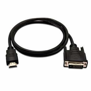 HDMI til DVI-kabel V7 V7HDMIDVID-01M-1E Sort 1 m
