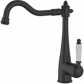 Kitchen Tap Rousseau RETRO Sort Mat overflade