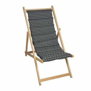Lealnik Jardin Prive Helsinki Kanvas birketr� Sort/Hvid (106 x 55 x 95 cm)