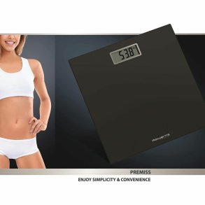 Digital badevgt Rowenta BS1400V0 Sort Hrdet glas