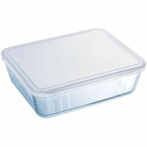 Mad Bevarelse Container Pyrex Hvid Gennemsigtig Rektangul�r 1,5 L