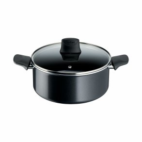 Stegepande Tefal FORCE BLACK 24C Sort Aluminium