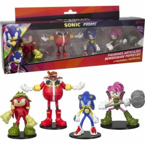 Artikulerede Figurer Sonic Prime 4 Dele