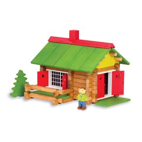 Action Figurer Jeujura My Wooden Chalet  100 Dele Playset