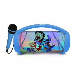 Bluetooth hjttaler med karaokemikrofon Lexibook Stitch Disney Bl