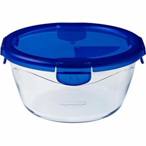 Mad Bevarelse Container Pyrex Bl� Gennemsigtig Cirkul�r 1,6 L (6 Dele)