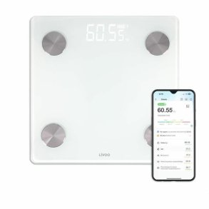 Digital badevgt Livoo DOM528W Hvid 180 kg