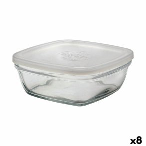 Firkantet madkasse med lg Duralex FreshBox 1,15 L 17 x 17 x 7 cm (8 enheder)  