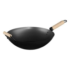 Wok Pande Secret de Gourmet Sort Rustfrit stl  35 cm