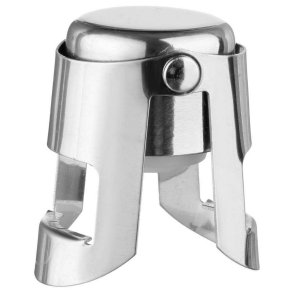 Lufttt flaskehtte Secret de Gourmet Vinklder Slvfarvet Rustfrit stl