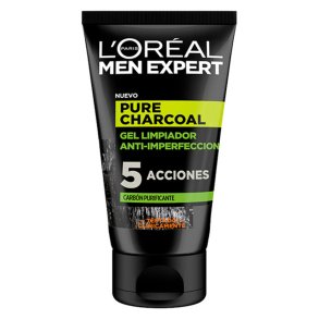 Ansigtsrens i gel-form Pure Charcoal L'Oreal Make Up 107 (100 ml) 100 ml