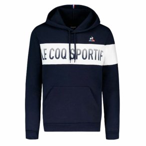 Unisex H�ttetr�je Le coq sportif BAH Hoody N�1 Marinebl�