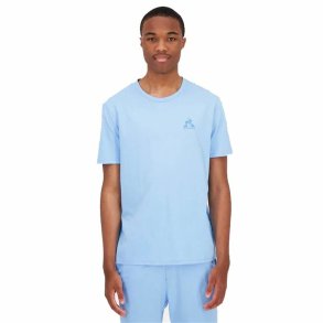 Kortrmet T-shirt til Mnd Le coq sportif Monochrome N3 Akvamarin