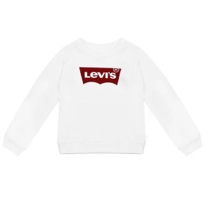 Sweatshirt uden h�tte til piger Levi's Key Item Logo Crew Hvid