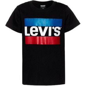 B�rne Kort�rmet T-shirt Levi's LVB-SPORTSWEAR LOGO TEE Sort