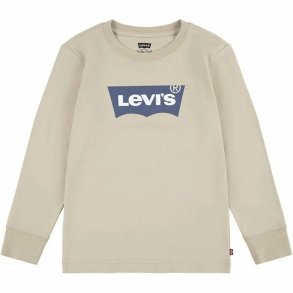 Langrmet T-shirt til Brn Levi's Lvb L/S Batwing Beige