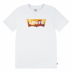 Brne Kortrmet T-shirt Levi's Lvb Golden Glow Batwing Hvid