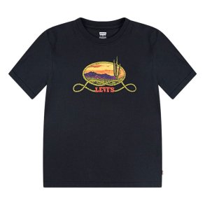 B�rne Kort�rmet T-shirt Levi's Lvb Cactus In The Sunset Sort